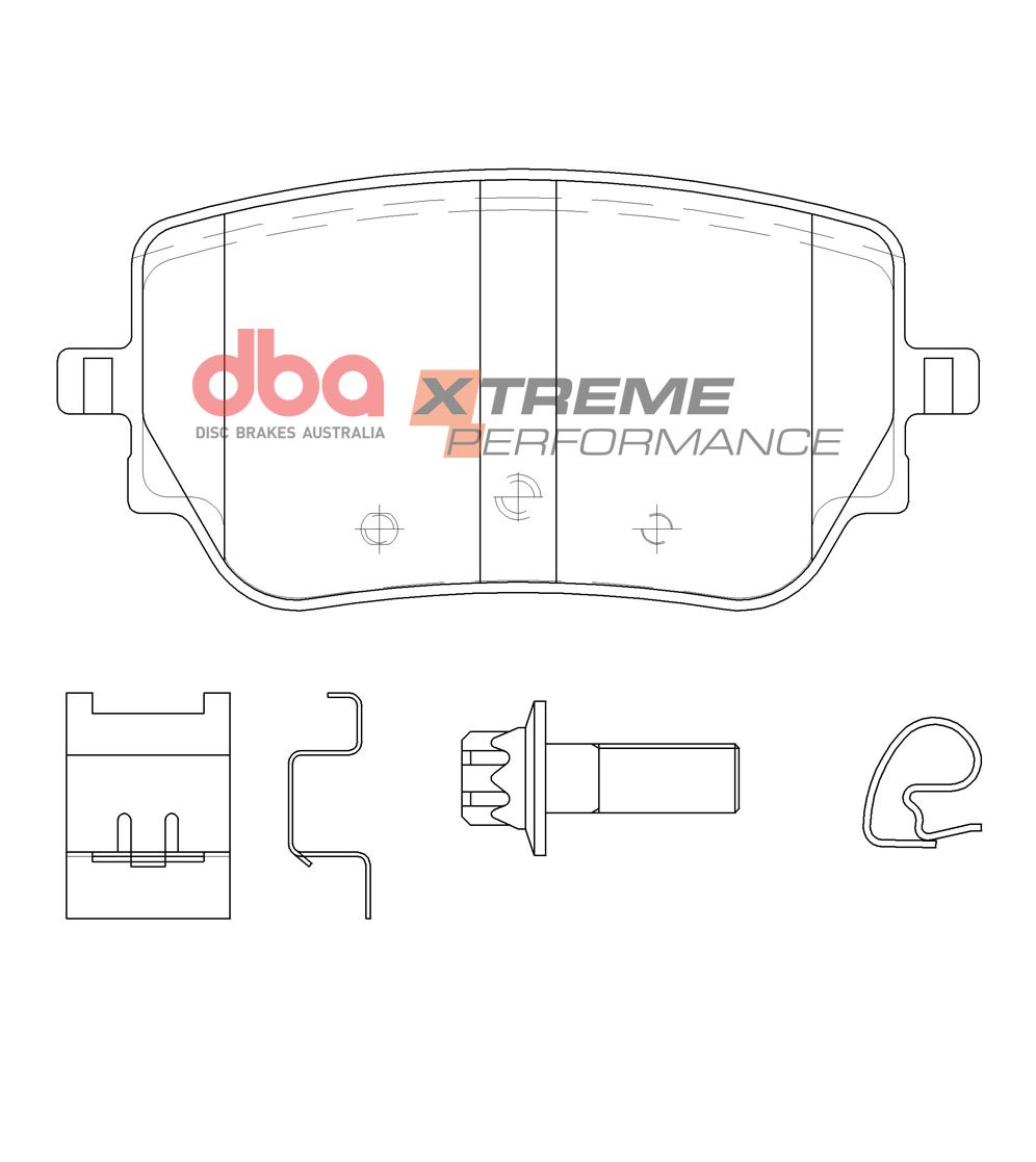 Rear Mercedes A45S W177 DBA Brake Pads DB15082XP Xtreme Performance A0004201706