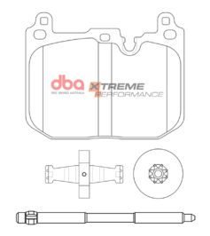 Front Bmw F40 M135Xi DBA Brake Pads DB15131XP Xtreme Performance Brembo 4pot 34106889266