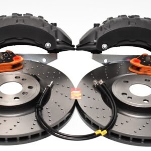 Front Brembo 6pot Brake Kit 375x36mm Brembo Drilled Brake Discs DBA Xtreme Brake pads