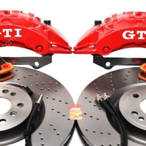 Front Brembo 6pot Brake Kit 375x36mm Brembo Drilled Brake Discs DBA Xtreme Brake pads