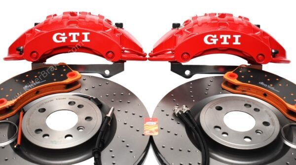 Front Brembo 6pot Brake Kit 375x36mm Brembo Drilled Brake Discs DBA Xtreme Brake pads