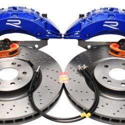 Front Brembo 6pot Brake Kit 375x36mm Brembo Drilled Brake Discs DBA Xtreme Brake pads