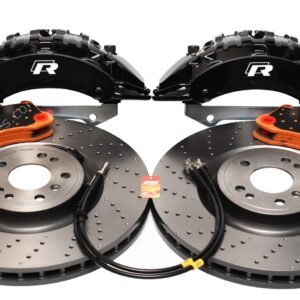 Front Brembo 6pot Brake Kit 375x36mm Brembo Drilled Brake Discs DBA Xtreme Brake pads