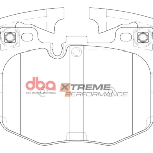 Front DB15107XP Brake Pads DBA Xtreme Performance 4pot Brembo Calipers 348mm