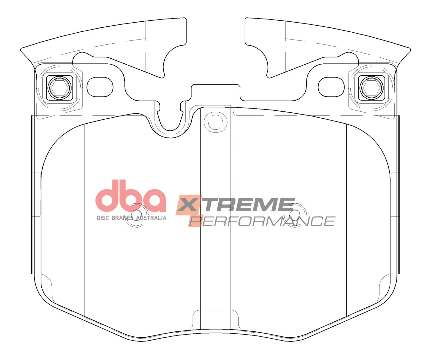 Front DB15107XP Brake Pads DBA Xtreme Performance 4pot Brembo Calipers 348mm