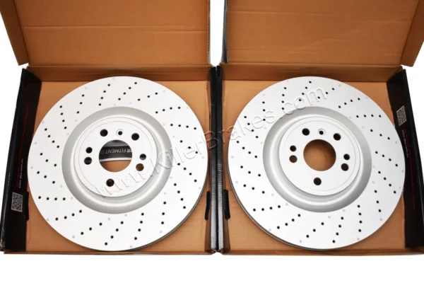 Front DBA3692OEX Brake Discs 375x36mm Street Series drilled Pair