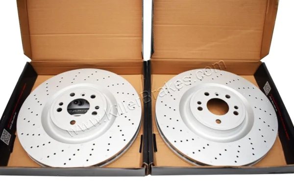 Front DBA3692OEX Brake Discs 375x36mm Street Series drilled Pair