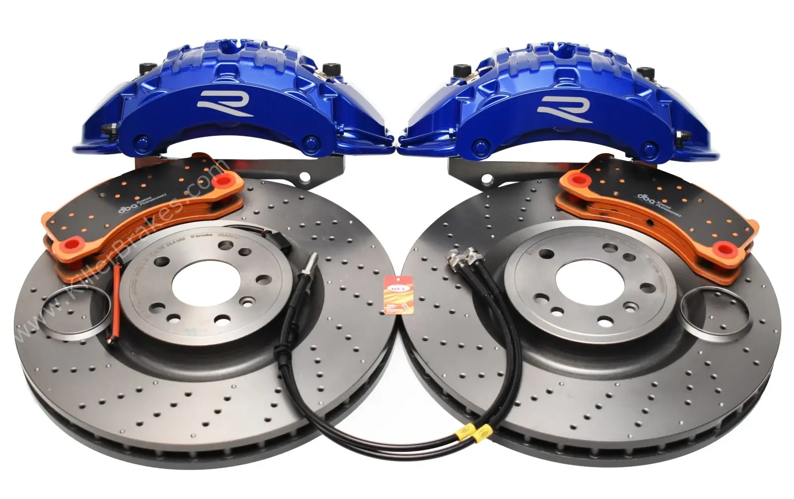 Front Brembo 6pot Brake Kit 375x36mm Brembo Drilled Brake Discs