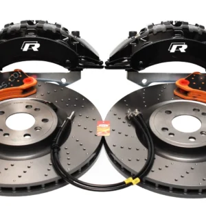 Front Brembo 6pot Brake Kit 375x36mm Brembo Drilled Brake Discs DBA Xtreme Brake pads