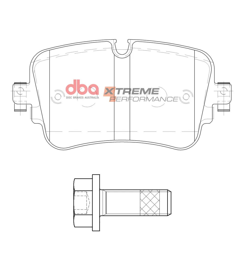 Rear DB15031XP DBA Xtreme Performance Brake Pads Audi Q7 SQ7 Q8 4M E-tron