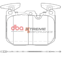 Front BMW F20 F30 DB2299XP Brake Pads DBA Xtreme Performance 4pot Brembo Calipers