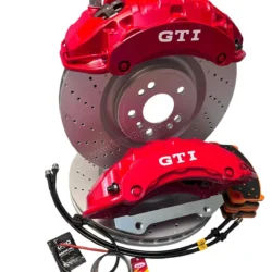 Front Brembo 6pot Brake Kit 375x36mm DBA3692OEX Drilled Brake Discs DBA Xtreme Brake pads