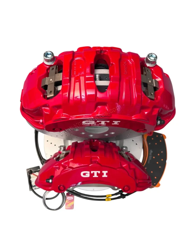 Front Brembo 6pot Brake Kit 375x36mm DBA3692OEX Drilled Brake Discs DBA Xtreme Brake pads