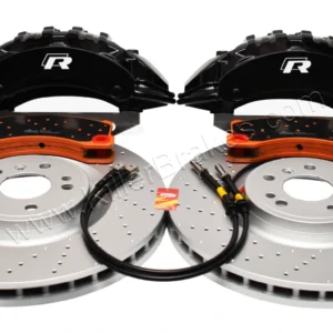 Front Brembo 6pot Brake Kit 375x36mm DBA3692OEX Drilled Brake Discs DBA Xtreme Brake pads