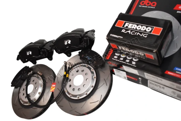Front Golf 8R Audi S3 8Y 2piston Brake Kit 357x34mm 8Y0615123 8Y0615124 DBA53927SLVS FCP5358H Black