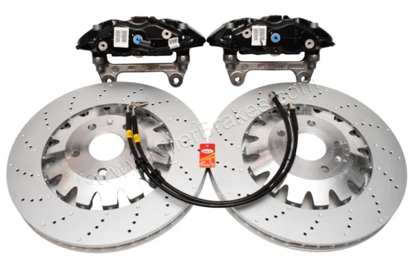 Front Seat Leon Cupra Performance Pack Audi TTRS 8J Brembo 4pot Brake Kit Black New