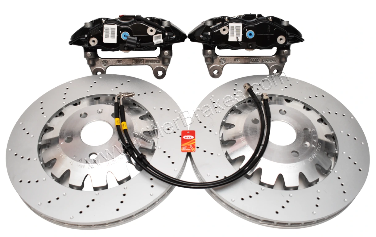 Front Seat Leon Cupra Performance Pack Audi TTRS 8J Brembo 4pot Brake Kit Black New