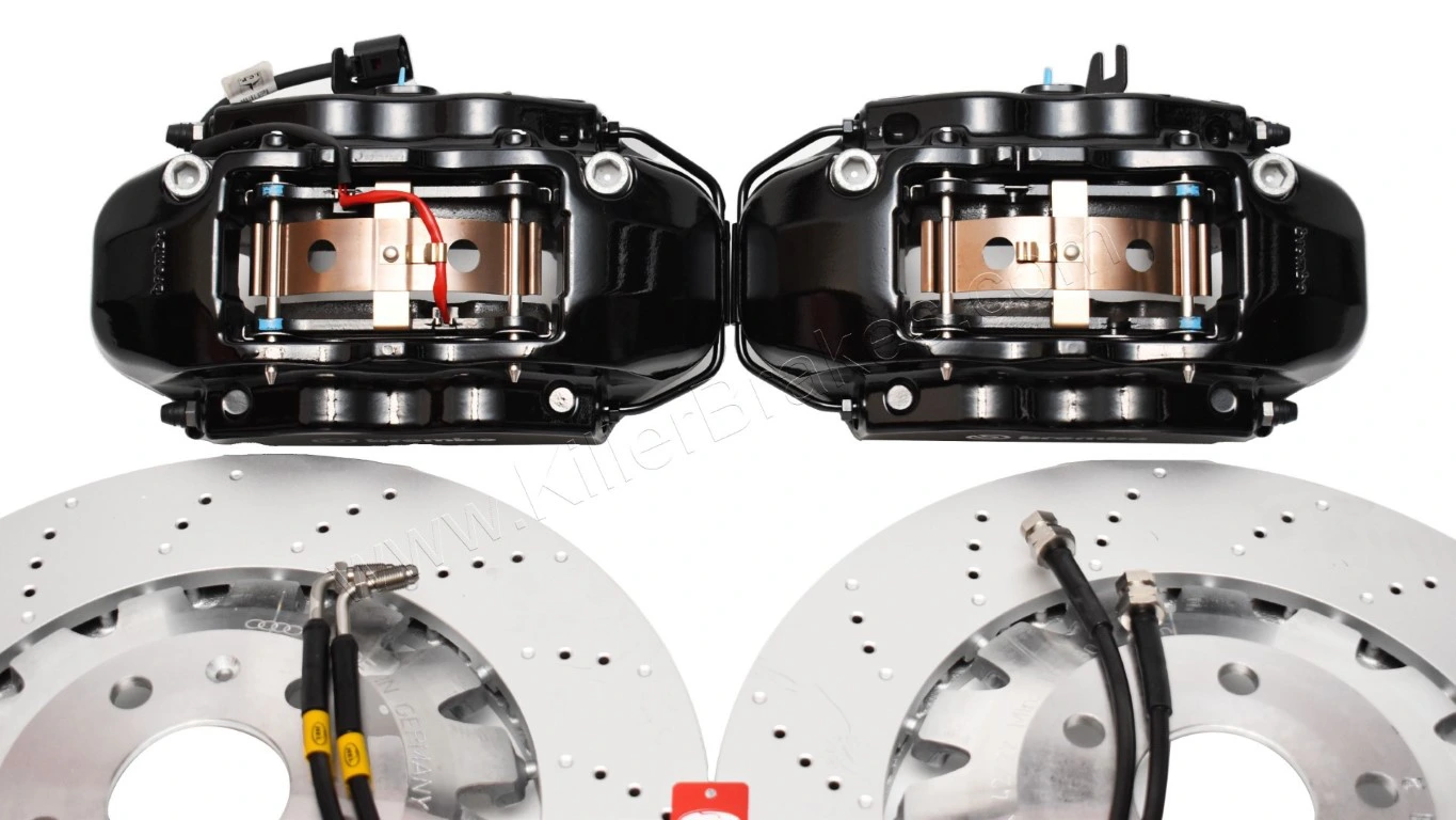 Front Seat Leon Cupra Performance Pack Audi TTRS 8J Brembo 4pot Brake Kit Black New