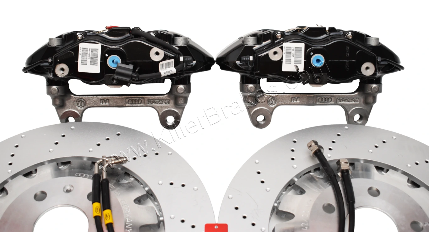 Front Seat Leon Cupra Performance Pack Audi TTRS 8J Brembo 4pot Brake Kit Black New