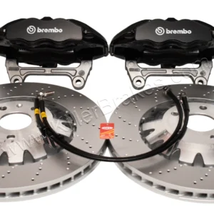 Front Seat Leon Cupra Performance Pack Audi TTRS 8J Brembo 4pot Brake Kit 370x32mm Black New