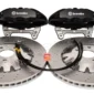 Front Seat Leon Cupra Performance Pack Audi TTRS 8J Brembo 4pot Brake Kit 370x32mm Black New