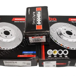 Front Upgrade pack Golf 8R Audi S3 8Y DBA53927SLVS Brake Discs 357x34mm Ferodo Racing DS2500 FCP5358H Brake Pads