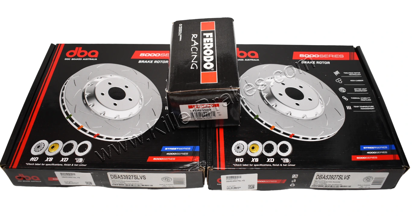 Front Upgrade pack Golf 8R Audi S3 8Y DBA53927SLVS Brake Discs 357x34mm Ferodo Racing DS2500 FCP5358H Brake Pads