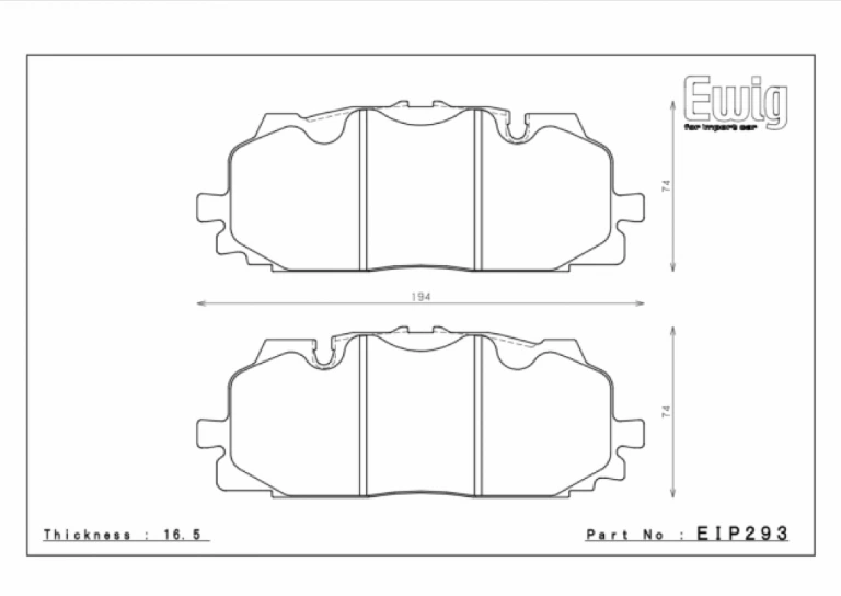 Front ENDLESS EIP293MX87 brake pads AUDI S4 Rs4 B9 SQ7 4M Rs3 8Y