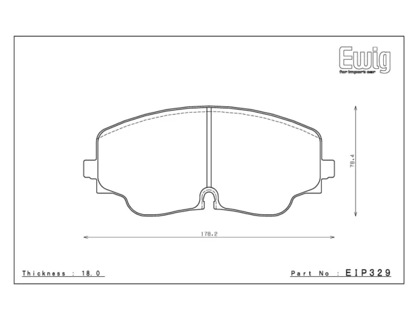 Front ENDLESS EIP329MX87 brake pads AUDI S3 8Y Golf 8R 8GTI Clubsport Tiguan R