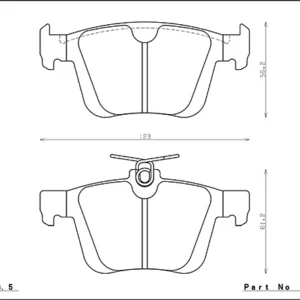 Rear ENDLESS EIP251MX87 brake pads AUDI Rs3 8v TTRS 8S S3 8V Golf 7R