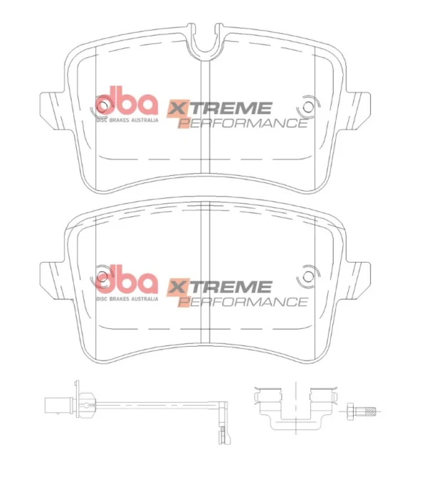 Rear DBA DB15101XP Xtreme Performance Brake Pads Audi Rs6 C7 Rs7 4G A6 S6 A7 S7 4G