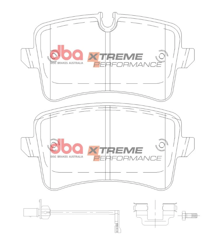 Rear DBA DB15101XP Xtreme Performance Brake Pads Audi Rs6 C7 Rs7 4G A6 S6 A7 S7 4G