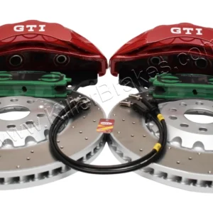 Akebono 6pot Brake Kit 357x34mm 8W0615105EE 8W0615106EE 5WA615301A Red