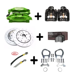 Rear Dual Caliper Big Brake kit Golf 7R 8R GTI S3 8V 8Y TTRS 8S Rs3 8Y R8 Calipers Electric Handbrake