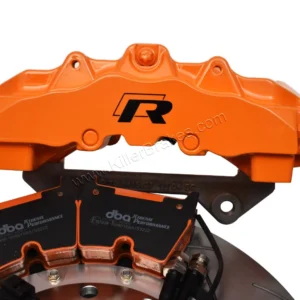 Audi RS Big Brake Upgrade Brembo 8Pot Calipers DBA 370x32mm 52842SLVS Brake discs Orange Lamborghini