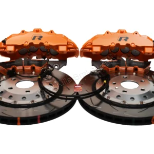 Audi RS Big Brake Upgrade Brembo 8Pot Calipers DBA 370x32mm 52842SLVS Brake discs Orange Lamborghini