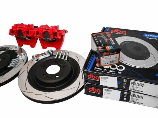 Rear brake upgrade Calipers and 356x22mm DBA Slotted Brake Discs Golf 5 6 7 8 R20 Gti R R32 Audi S3 8v 8p 8Y