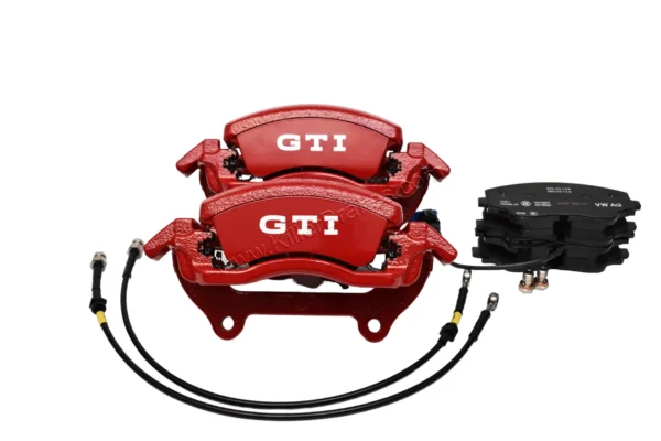 Front Golf 8 GTI Clubsport 2piston Brake calipers 5WA615123D  5WA615124D Red New