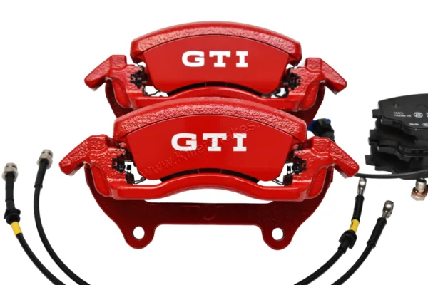 Front Golf 8 GTI Clubsport 2piston Brake calipers 5WA615123D  5WA615124D Red New