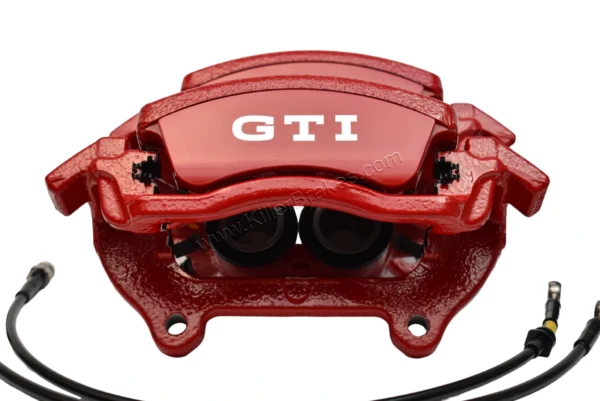 Front Golf 8 GTI Clubsport 2piston Brake calipers 5WA615123D  5WA615124D Red New