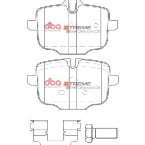 Rear DB15009XP Xtreme Performance DBA Brake Pads Audi A1 S1 8X Octavia 5E Leon 5F