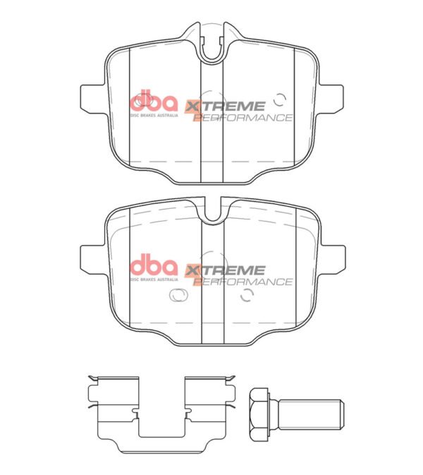 Rear DB15009XP Xtreme Performance DBA Brake Pads Audi A1 S1 8X Octavia 5E Leon 5F