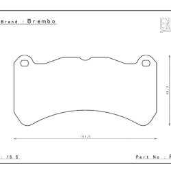 Front ENDLESS RCP112 brake pads Alfa Romeo Giulia Quadrifoglio 2.9 510PS