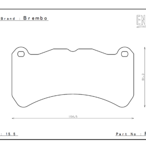 Front ENDLESS RCP112 brake pads Alfa Romeo Giulia Quadrifoglio 2.9 510PS