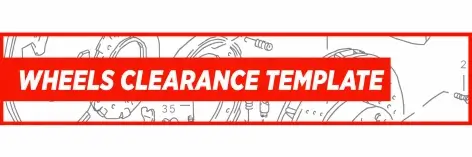 wheels clearance template 340mm TTRS 4pot