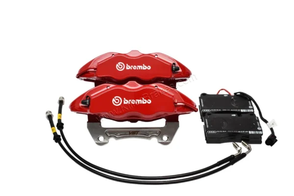 Front Cupra Performance Pack Brembo 4pot Brake Calipers 340mm 345mm Adapters VBT 5F0615105 5F0615106 Red New