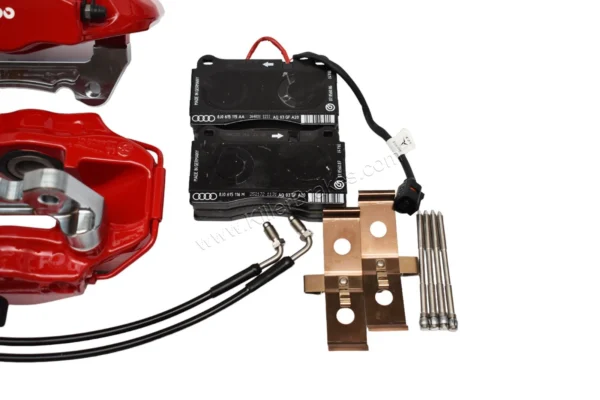 Front Cupra Performance Pack Brembo 4pot Brake Calipers 340mm 345mm Adapters VBT 5F0615105 5F0615106 Red New