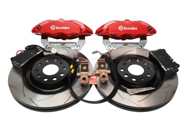 Front Cupra Performance Pack Brembo 4pot Brake Kit 345x30mm DBA Adapters VBT 5F0615105 5F0615106 Red New Front Cupra Performance Pack Brembo 4pot Brake Kit 345x30mm DBA Adapters VBT 5F0615105 5F0615106 Red New