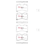 Front Toyota Yaris GR DBA DB15147RP Race Performance brake pads