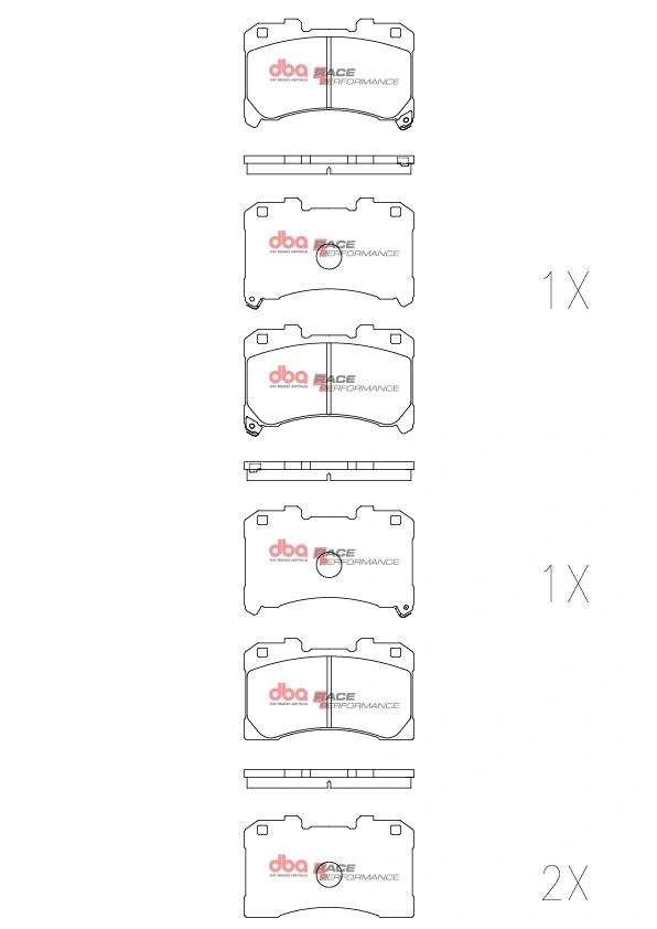 Front Toyota Yaris GR DBA DB15147RP Race Performance brake pads
